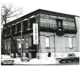 Theatre de Quatre Sous, formerly [Nusach HaAri Synagogue ?], corner of Pins and Coloniale, Montreal.