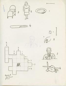Crossword puzzle with illustrated clues