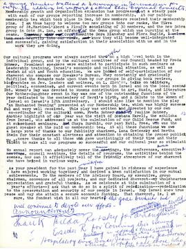Edited draft of annual report