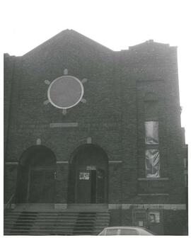 Exterior, former Chevra Shas Synagogue, on Rachel and St. Urbain, Montreal.