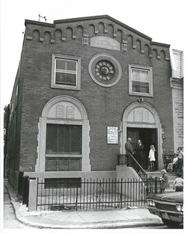 Exterior, [Anshe Ukrainia Synagogue ?], St. Urbain, Montreal.