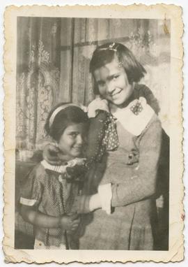 Interior portrait, Rita Briansky and Shirely