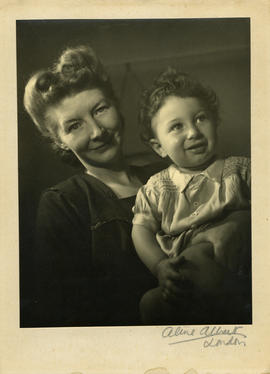 Portrait of a woman and a child