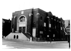 Exterior, Chevra Kadisha, Ukranian National Federation Building, on corner of Hutchison and Fairmont, Montreal.