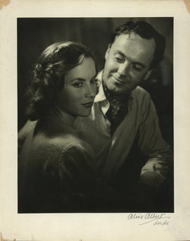 Portrait of Muriel Pavlow and Derek Farr, British actors