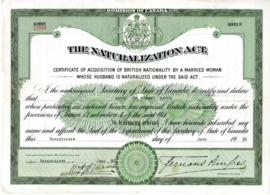 Immigration Certificate
