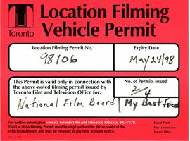 Location filming vehicle permit
