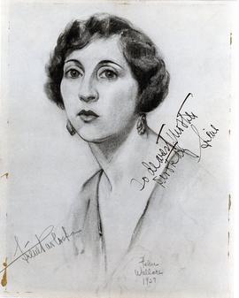 Signed pencil drawing from Irene Parloska