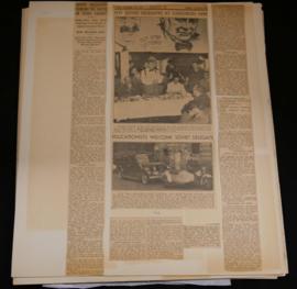 Page 71 of scrapbook, featuring one article about the Jewish Soviet delegation in Montreal